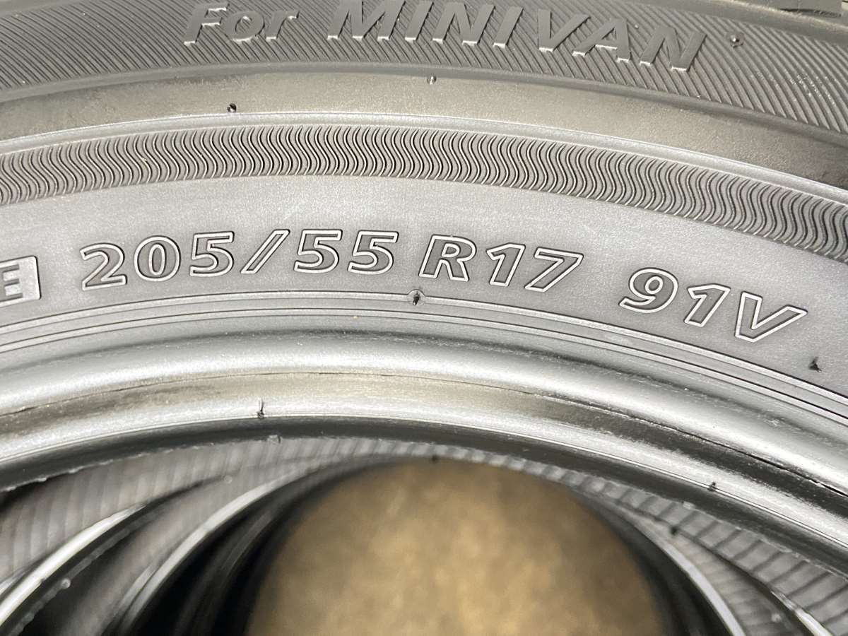 中古タイヤ サマータイヤ 4本セット 205/55R17 ブリヂストン エコピア NH100 RV_画像5