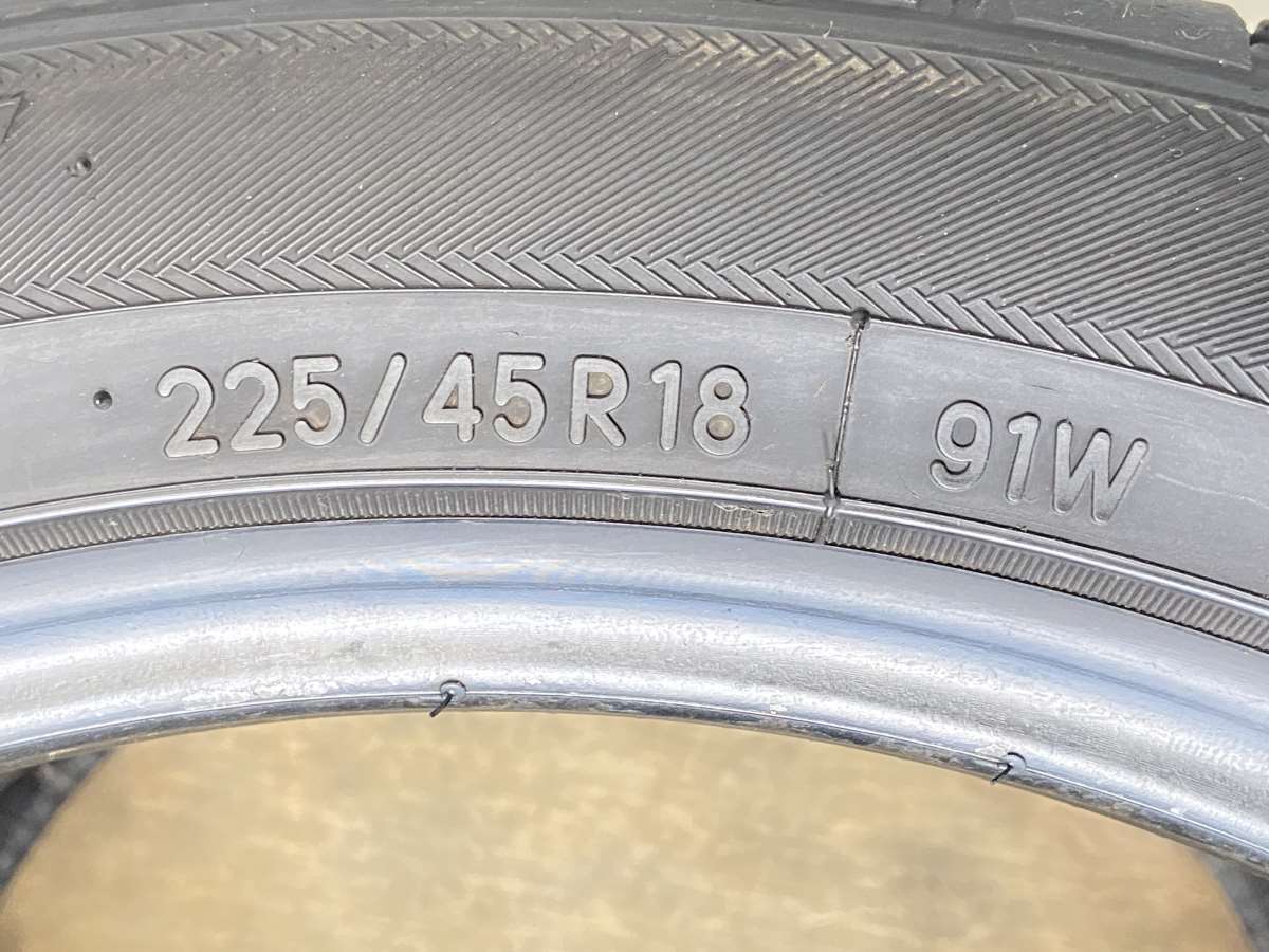 中古タイヤ サマータイヤ 2本セット 225/45R18 トーヨータイヤ SDー7_画像4