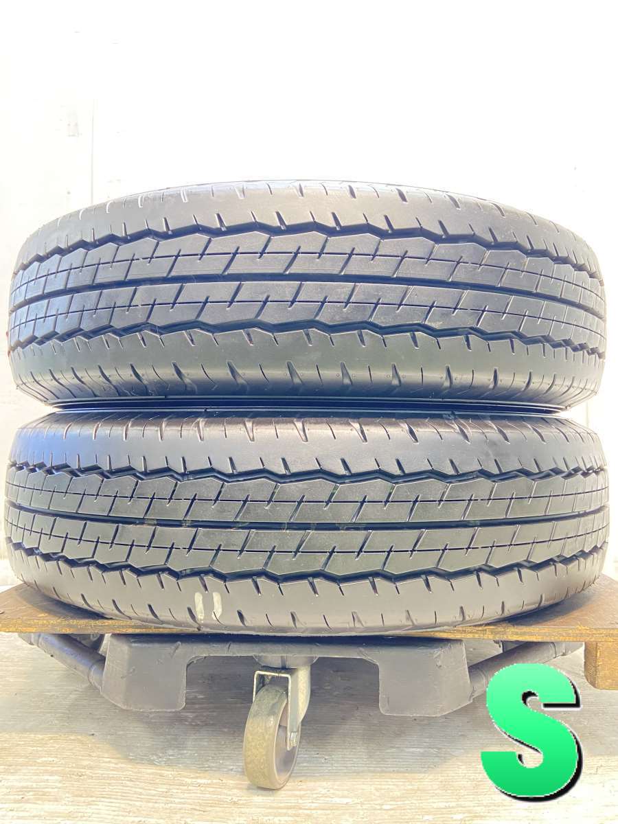 中古タイヤ サマータイヤ 2本セット 195/80R15 107/105LT ダンロップ SP 175N_画像1