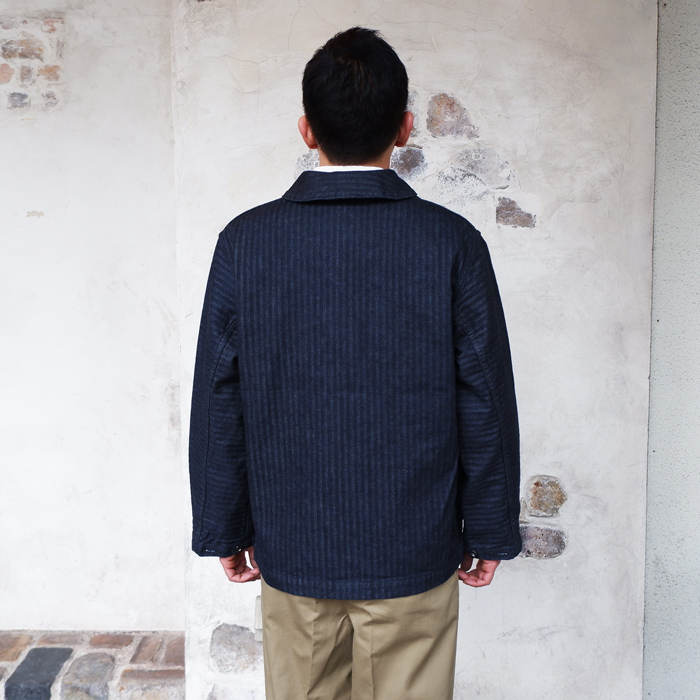 美品 POST OVERALLS ポスト　オーバーオールズ NAVY-BLUE Jumper サイズXL_画像7