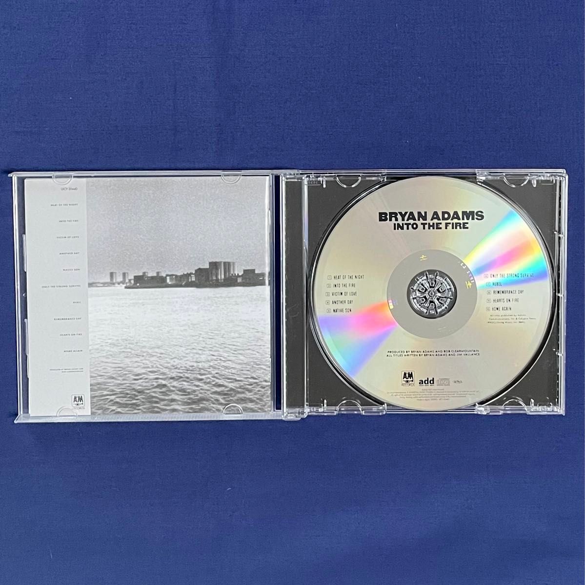 ◆美品◆ブライアンアダムス「イントゥザファイヤー+3」リマスターCD ボーナストラック3曲収録 高音質SHM-CD