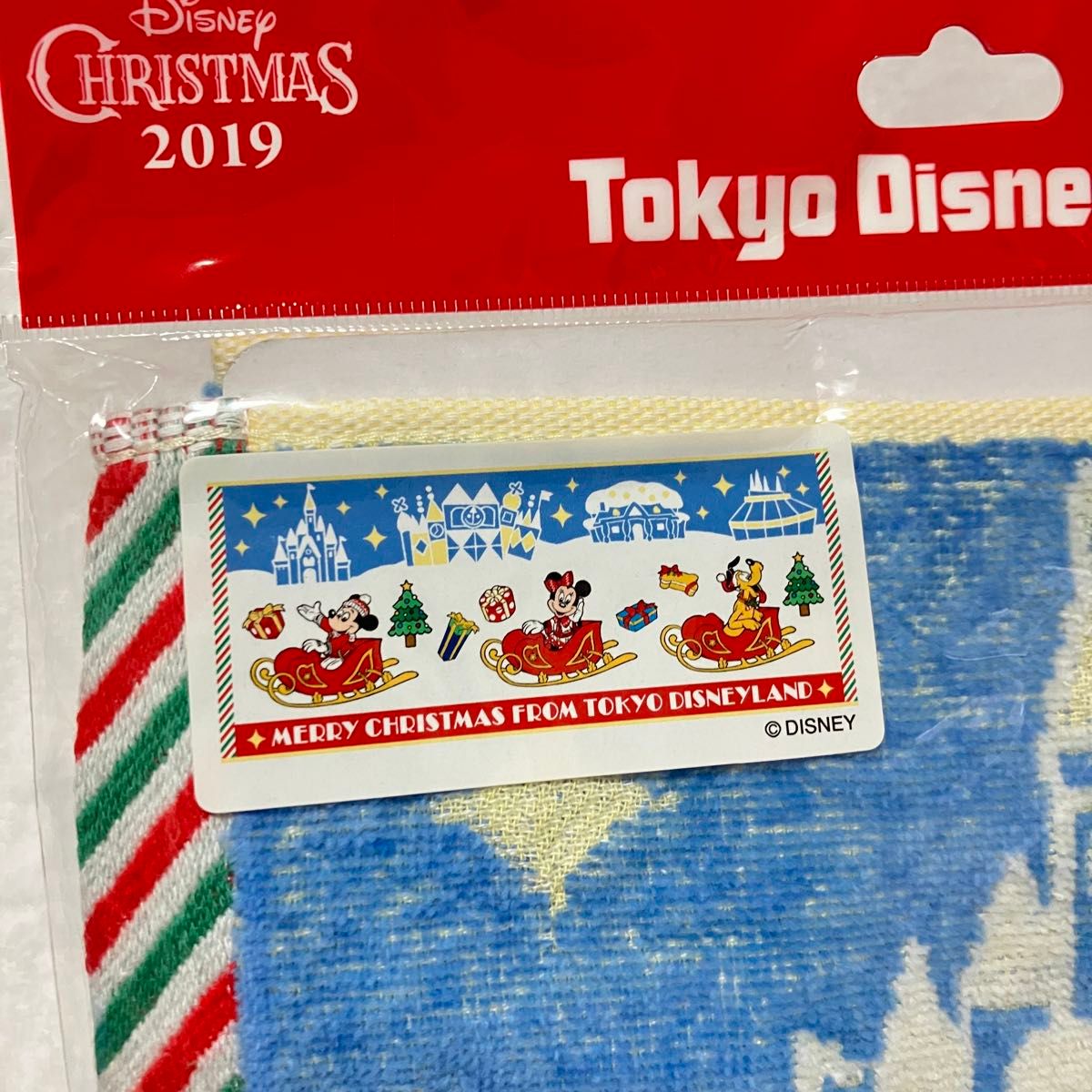 東京ディズニーランド　クリスマス　2019 フェイスタオル