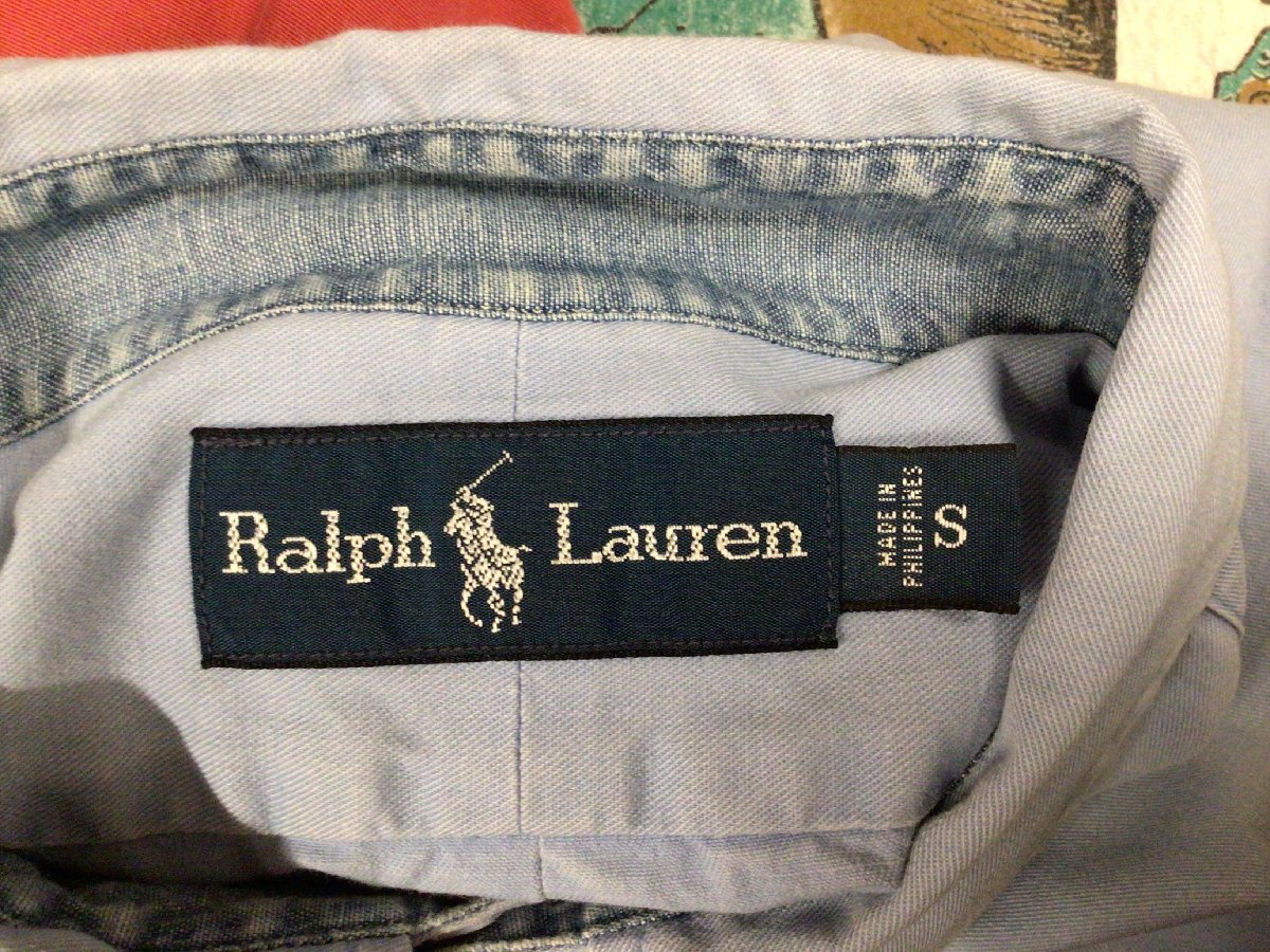 90’S RALPH LAUREN B.D COTTON SHIRT SIZE S ラルフ ローレン ボタンダウン コットン シャツ ビンテージ_画像4