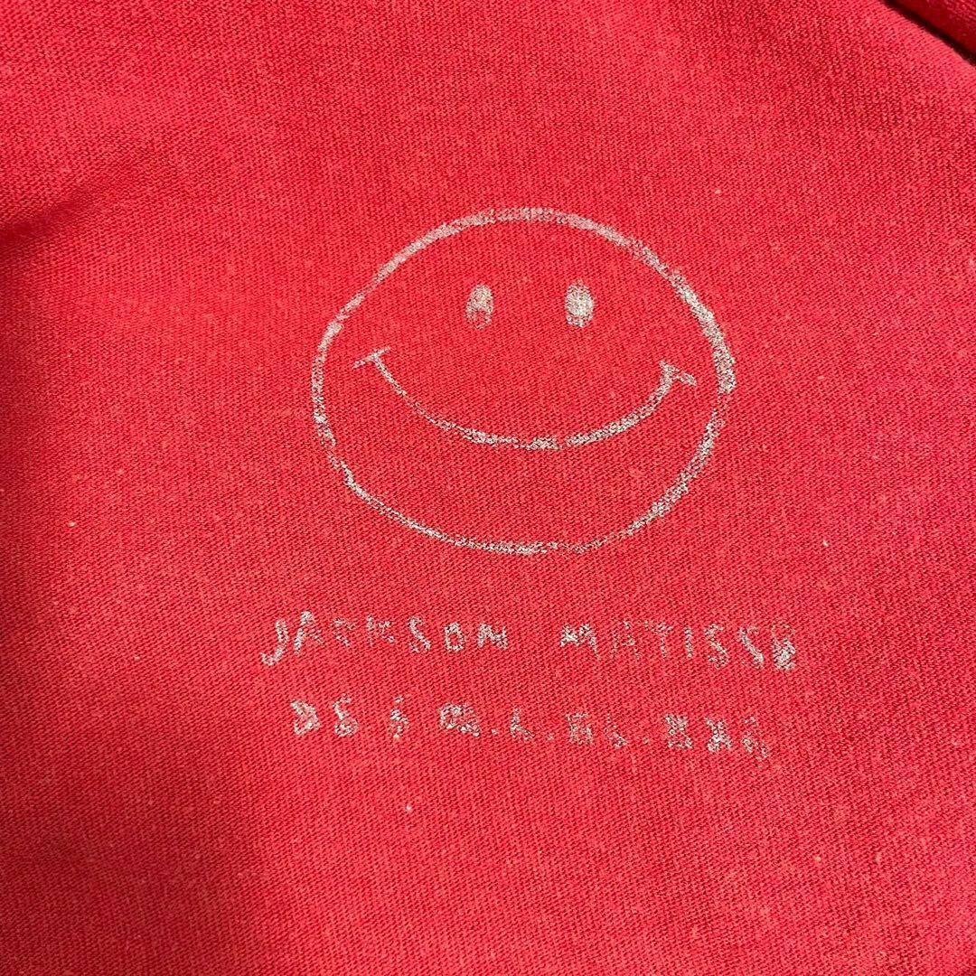 ジャクソンマティス　プリントロゴ　半袖　カットソー　Tシャツ　赤　ONEサイズ　JACKSON MATISSE