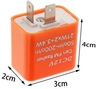  flasher relay IC turn signal relay ba salted salmon roe itoLED Turn signal lamp . electro- vessel flasher for motorcycle 12V 2 pin ;F-(547);