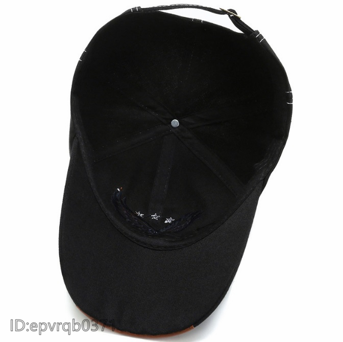 野球帽 ゴルフキャップ メンズ キャスケット 新品 刺繍イーグル 帽子 紳士 アウトドア フリーサイズ 調節可能 /黒_画像6