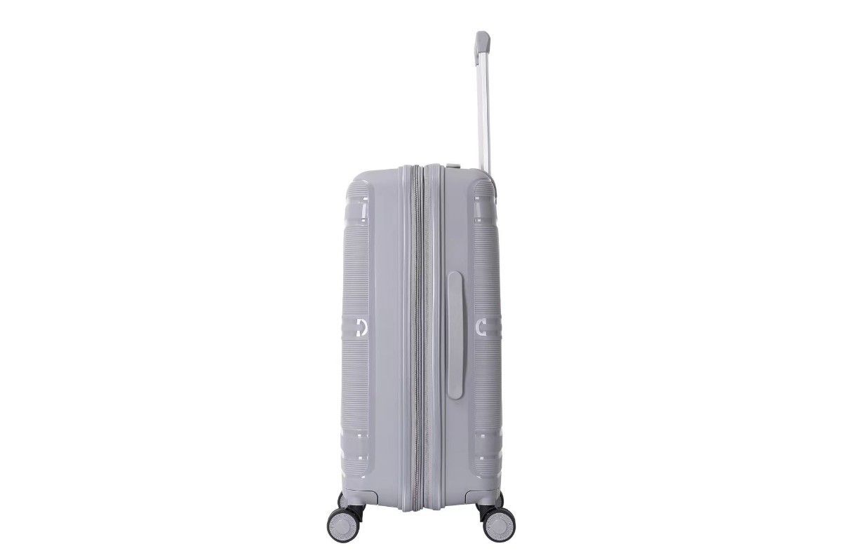 キャリーケース グレー Lサイズ ハード 軽量 大容量 スーツケース 拡張