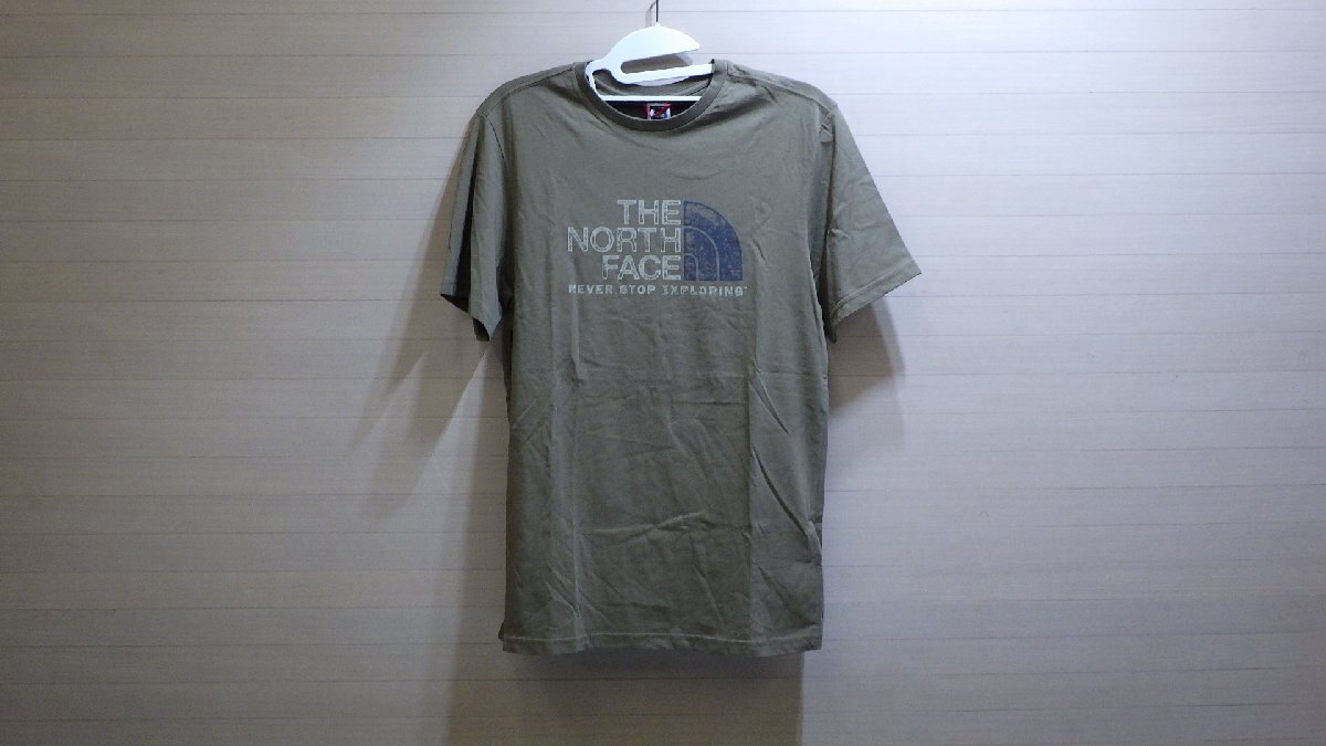 E901-666133 TNF メンズ RUST 2 ノースフェイス Tシャツ オリーブ US/S JP/M 綿 100％_画像1