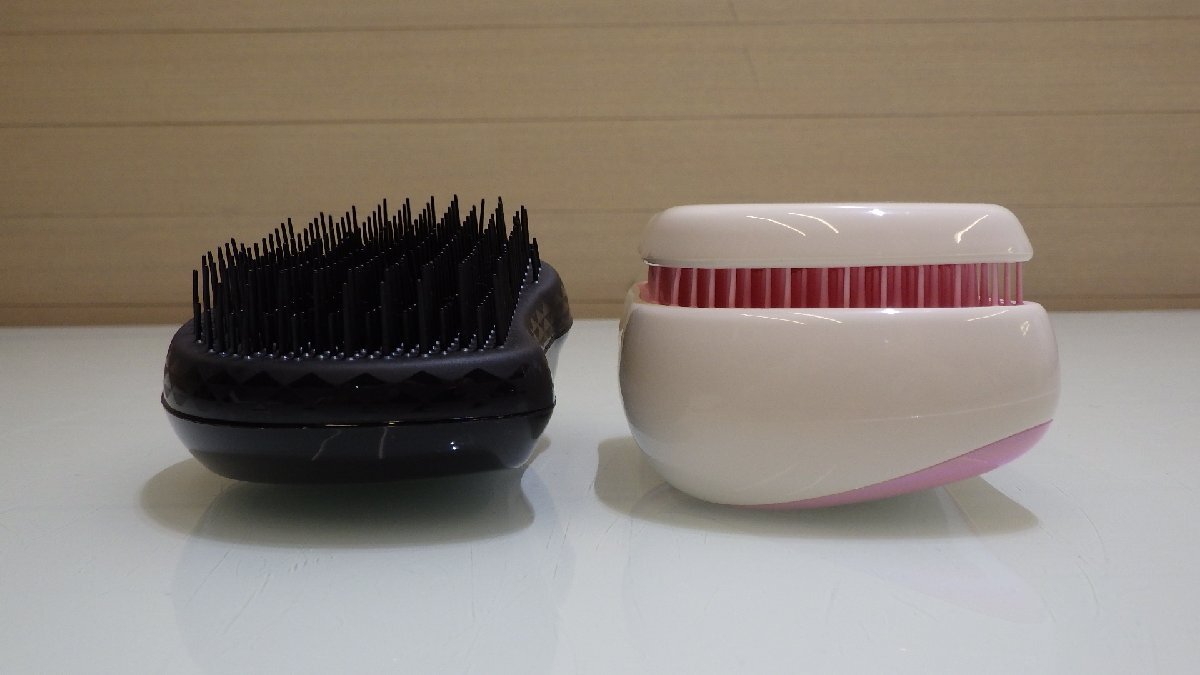 F524-582783 exhibition goods tang ru tea The -TANGLETEEZER hair brush .2 piece set carrying for house for hair care * origin box less .