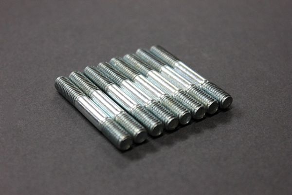 M6 P1.0 6mmX45mm 8本 スタッドボルト マフラーボルト 新品_画像2