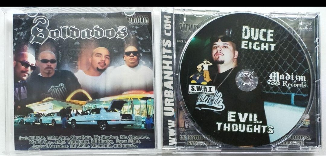 DUCE EIGHT/EVIL THOUGHTS チカーノラップ ギャングスタラップ CHICANO G-RAP GANGSTA JMG Lil Soldier Mexican Soldados 送込 送料無料_画像2