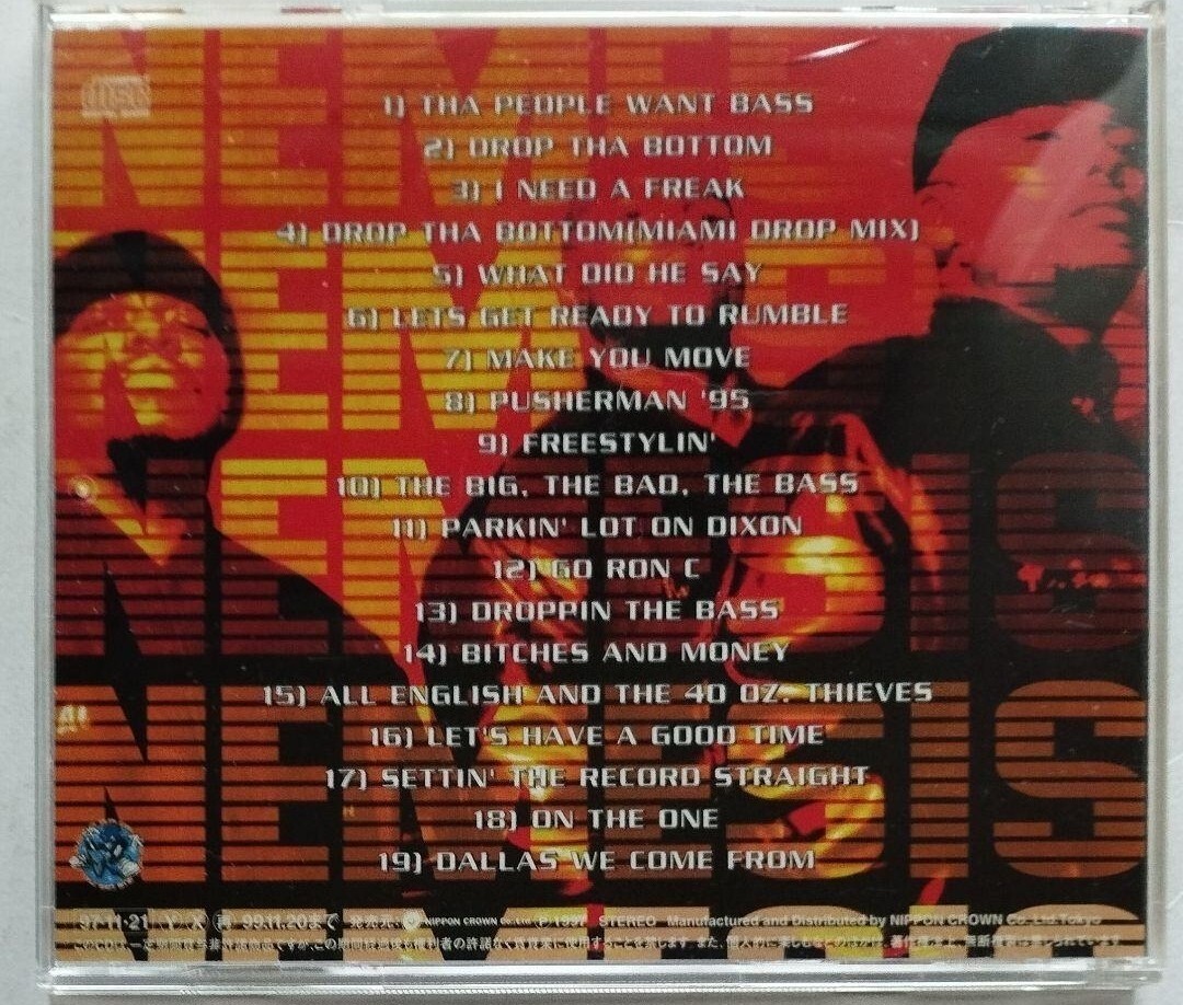 日本盤解説 NEMESIS/THE BIG THE BAD THE BASS ダラス テキサス ベース ラップ ヒップホップ bass rap hiphop 同梱 複数割引 送込 送料無料