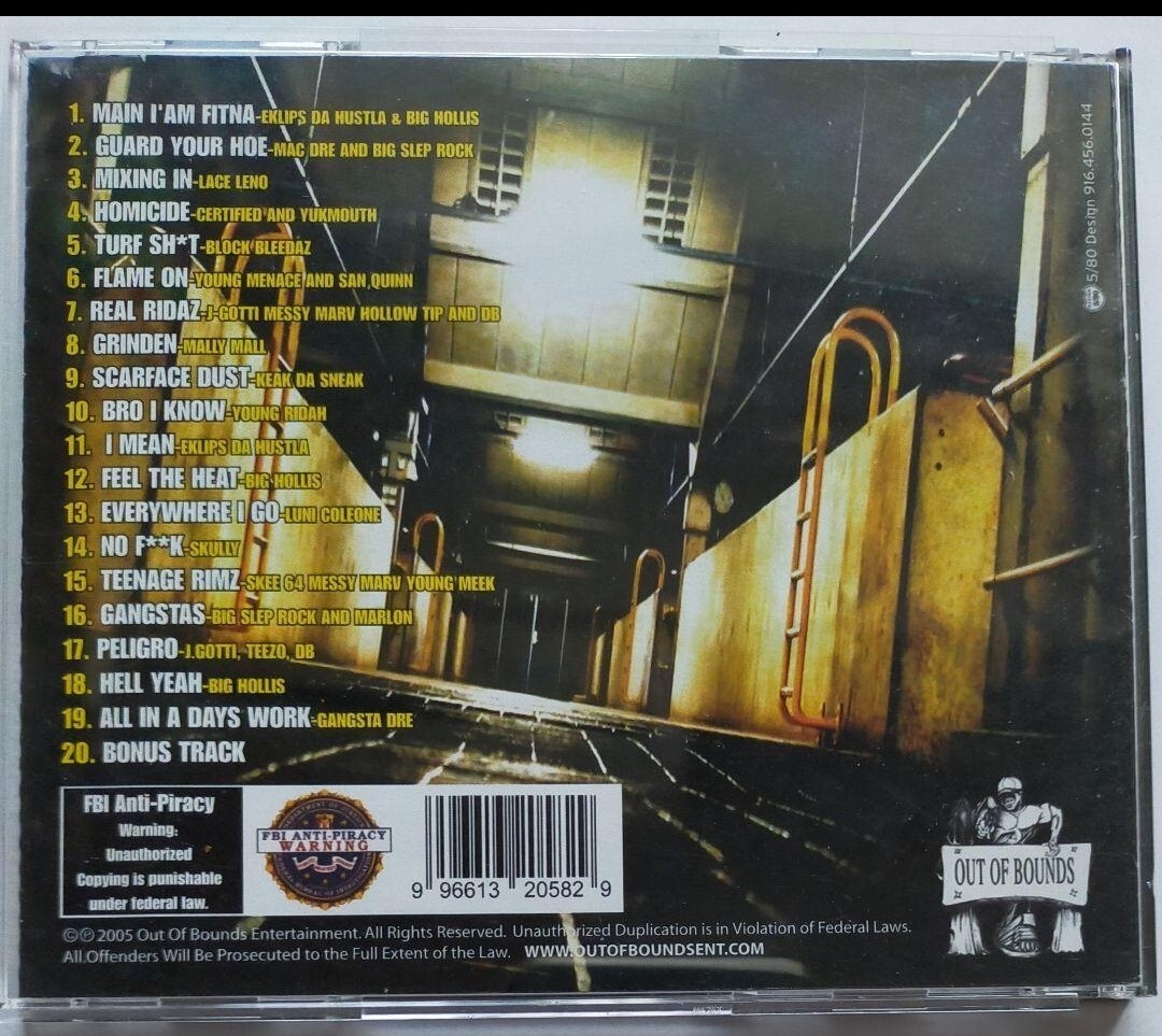 BIG HOLLIS/KNOCKS 2005 ギャングスタラップ カリフォルニア skee64 Hollow Tip young meek ridah j gotti GANGSTA G-RAP 送込 送料無料