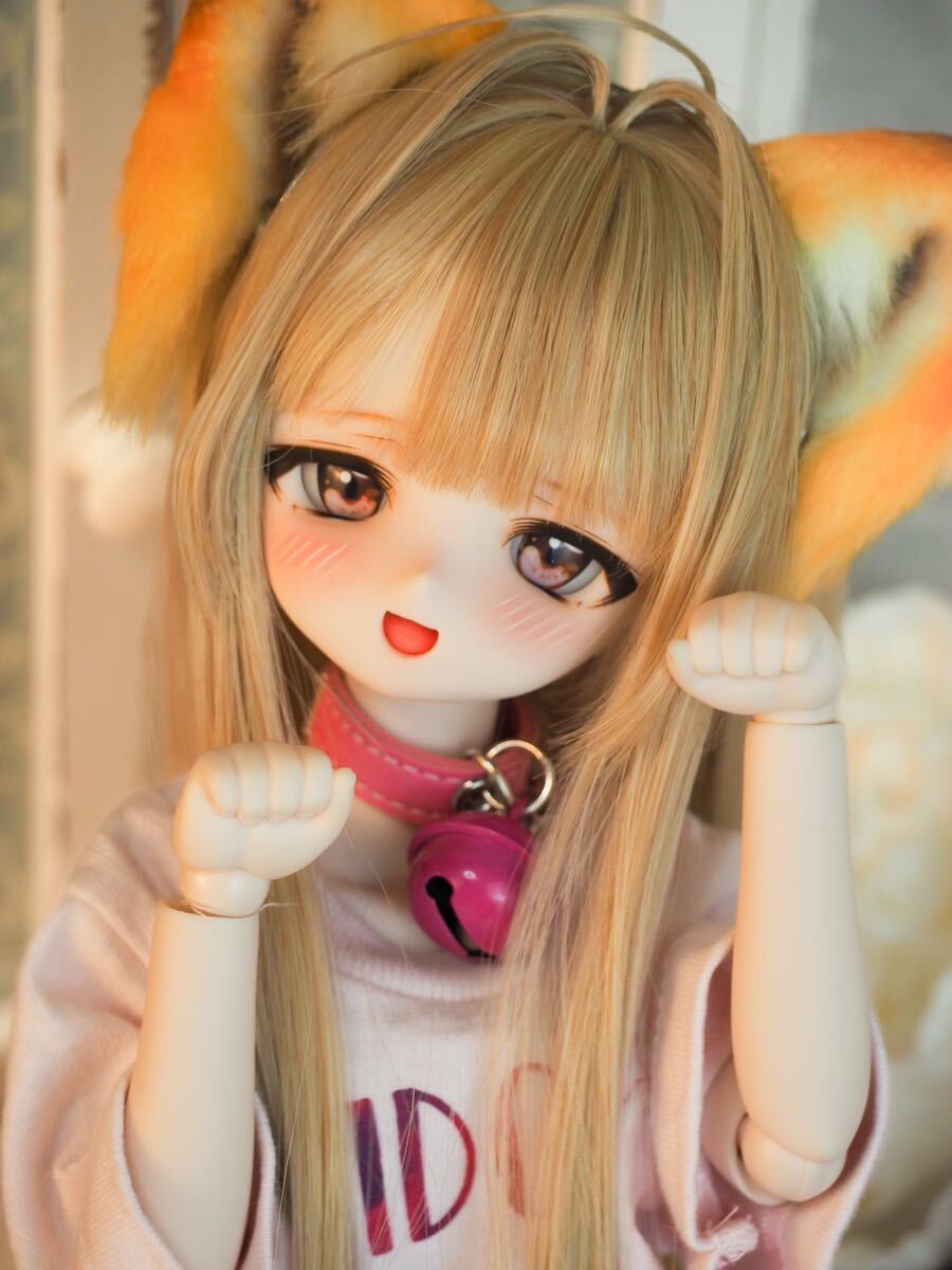 DDH-01 SW カスタムヘッド ソフビ盛り＋開口 自作レジンアイ1種【みとねるっ子】の画像2