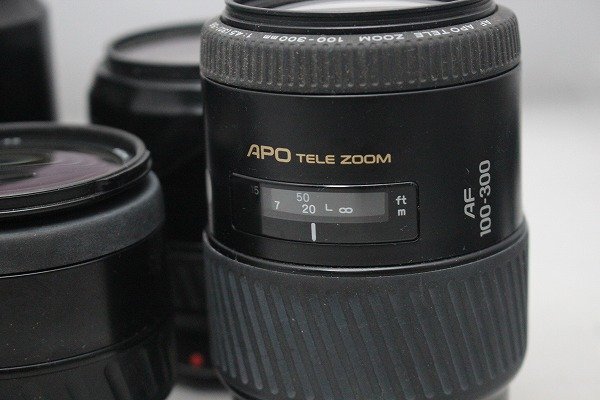 １円スタート　MINOLTA　フィルムカメラ レンズ まとめて ジャンク 　100-300_画像2