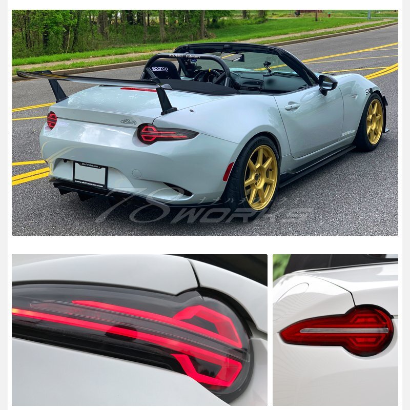  stock equipped ND Roadster RF fibre LED tail black ND5RC NDERC rear after market current . turn signal left right brake light 78WORKS