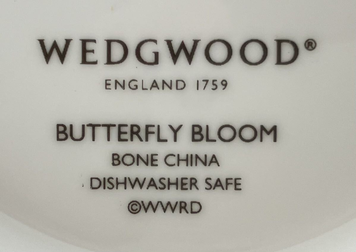 【SM1055】 Wedgwood ウェッジウッド BUTTERFLY BLOOM バタフライブルーム 3段ケーキスタンド Cake Stand 洋食器 食器 UK 英国 箱付きの画像7