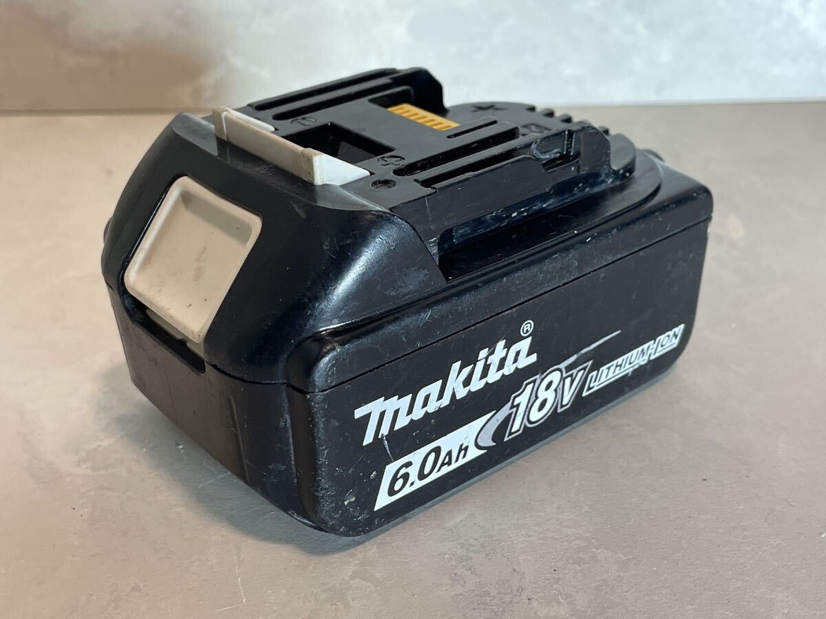 【ジャンク】makita マキタ 18V 純正バッテリー BL1860B リチウムイオンバッテリ 6Ah_画像1