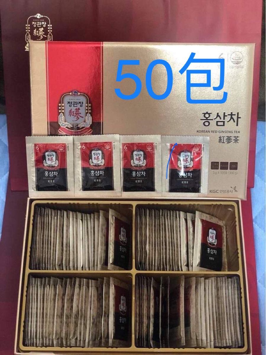 正官庄6年紅参茶・高麗人参茶 3g×50包 