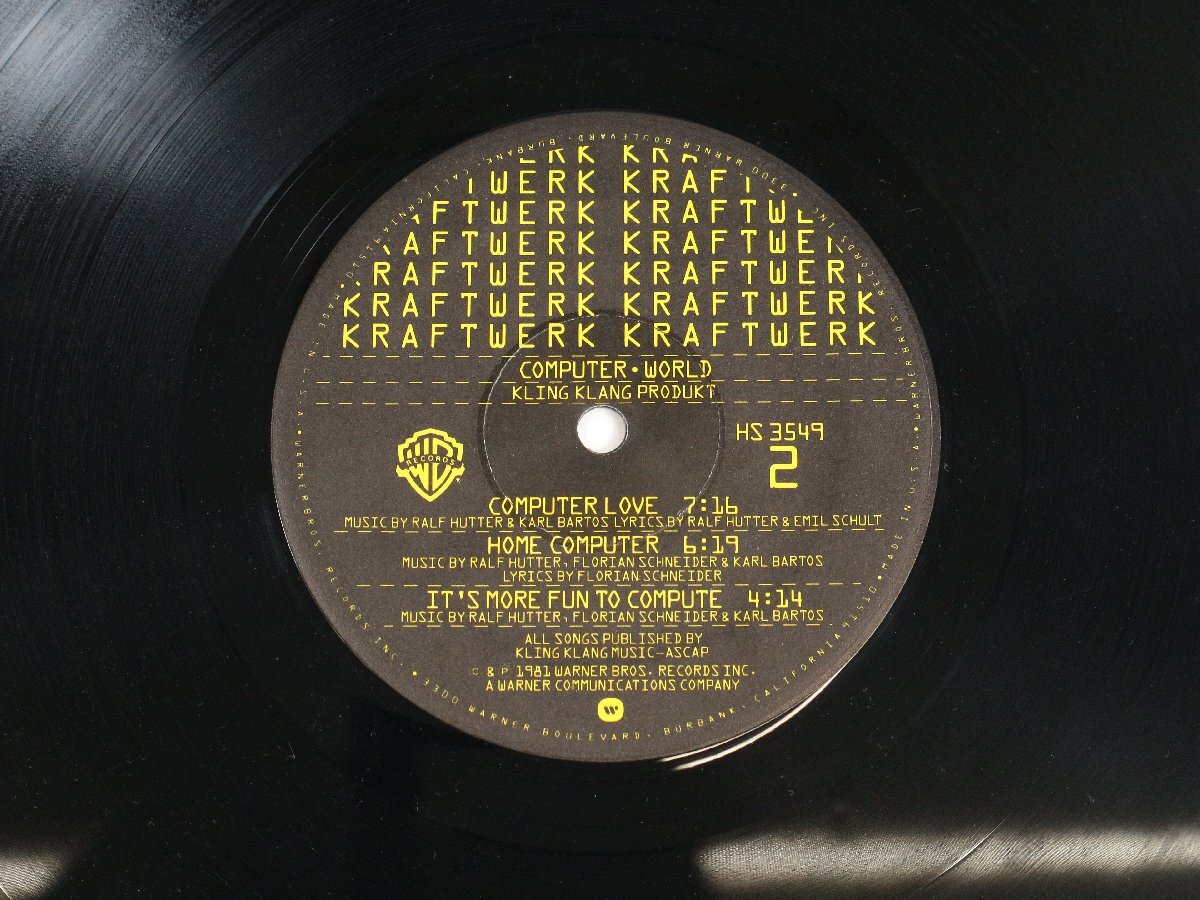 LP Kraftwerk / Computer World / XHS 3549 / Electronic / レコード_画像7