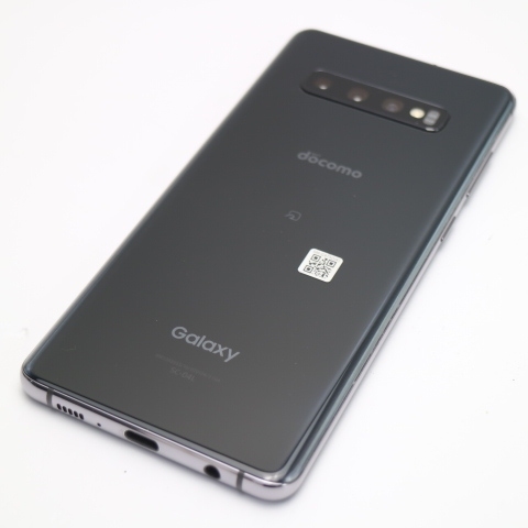 超美品 SC-04L Galaxy S10+ プリズムブラック スマホ 本体 白ロム 中古 あすつく 土日祝発送OK_画像2