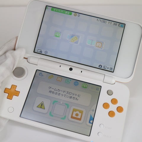  super-beauty goods NEW Nintendo 2DS LL white × orange same day shipping 2DS NINTENDO body .... Saturday, Sunday and public holidays shipping OK