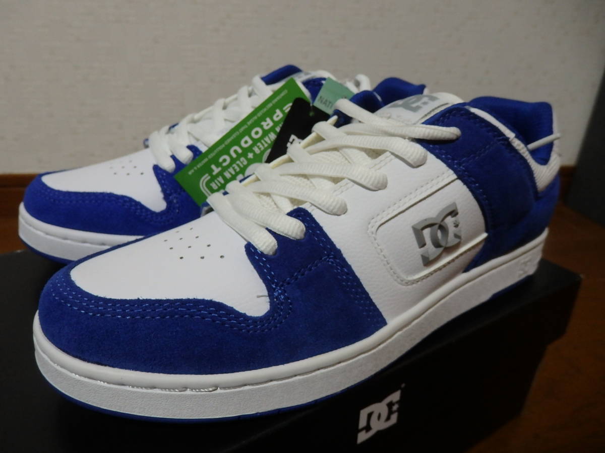 即決☆レア！限定！♪新品未使用 DC SHOES ＤＣシューズ スニーカー マンテカ ４ MANTECA 4 M SHOE 27.5cm ホワイト ブルー_画像3