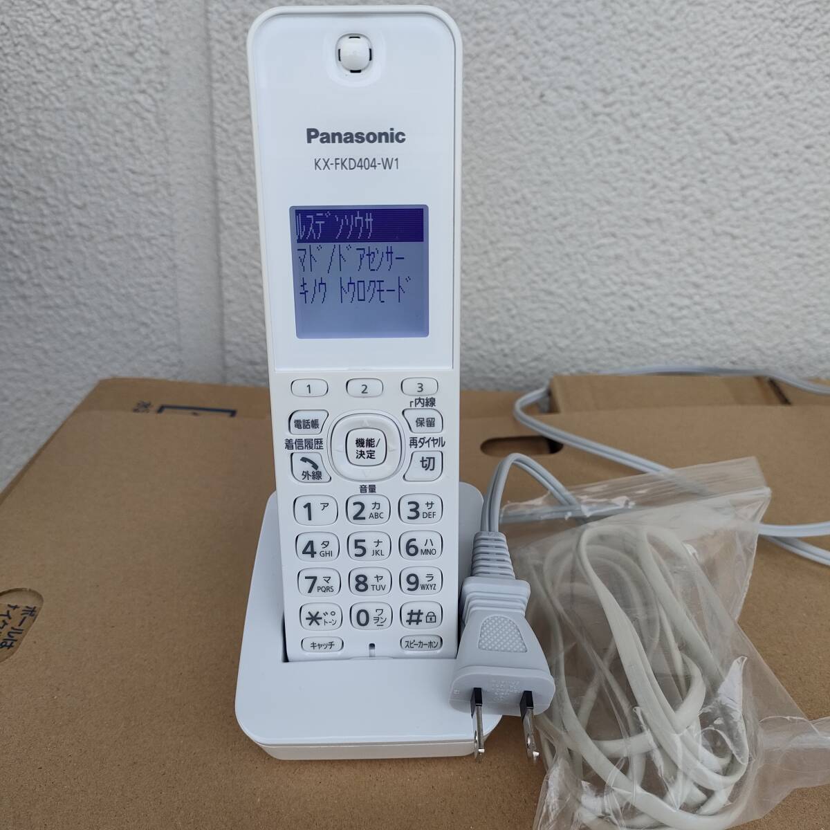 Panasonic Panasonic KX-PZ210-W FAX correspondence cordless handset attaching 