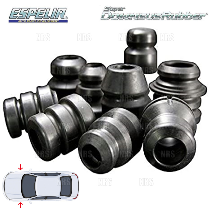 ESPELIR エスペリア スーパーダウンサスラバー (フロント) マーチ/12SR K12/AK12/YK12/BK12/BNK12 H14/3～ 2WD/4WD車 (BR-396F_画像1