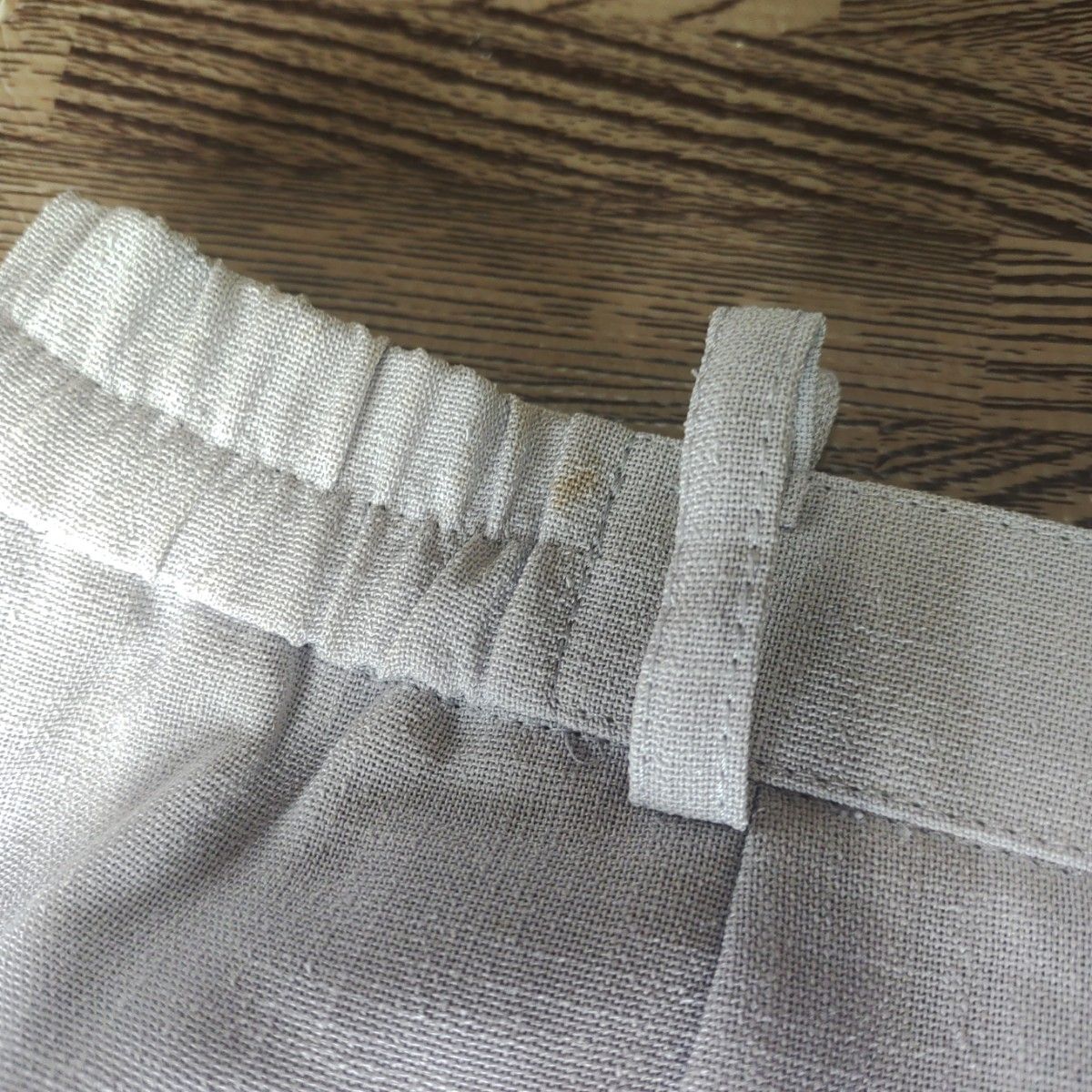 スカート　日本製　11号　薄いグレー　裏地付き　シンプル　レディース　ミセス
