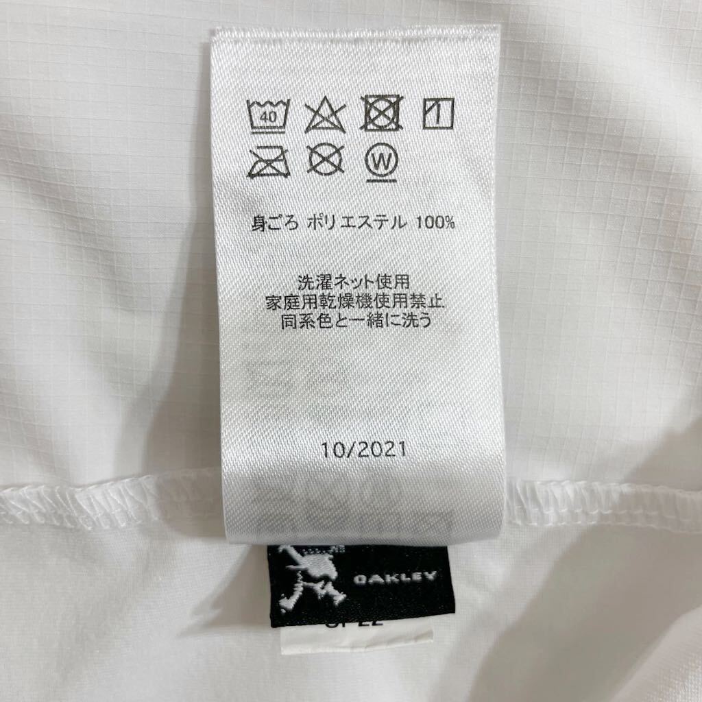 50 美品 OAKLEY オークリー PERFORMANCE FIT 半袖 ポケット Tシャツ 大きいサイズ2XL ポケT ロゴプリント スポーツ ホワイト 白 40510H_画像7