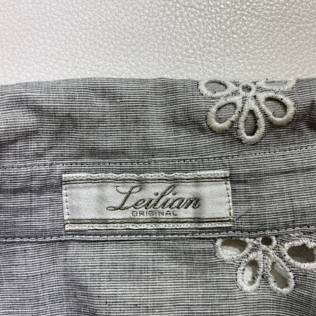 253 Leilian Leilian stretch cotton linen ensemble size 9 race Skipper shirt no sleeve spring summer 40507B