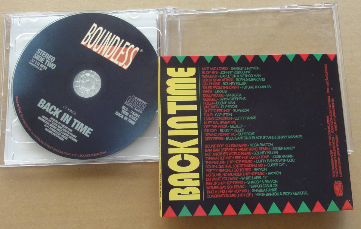 BACKIN TIME / MIXED BY DJ GRAVY & TEDDY KING 2枚組CD ダンスホール レゲエ REGGAE DANCEHALL BOUNTY KILLER MEGA BANTON_画像2