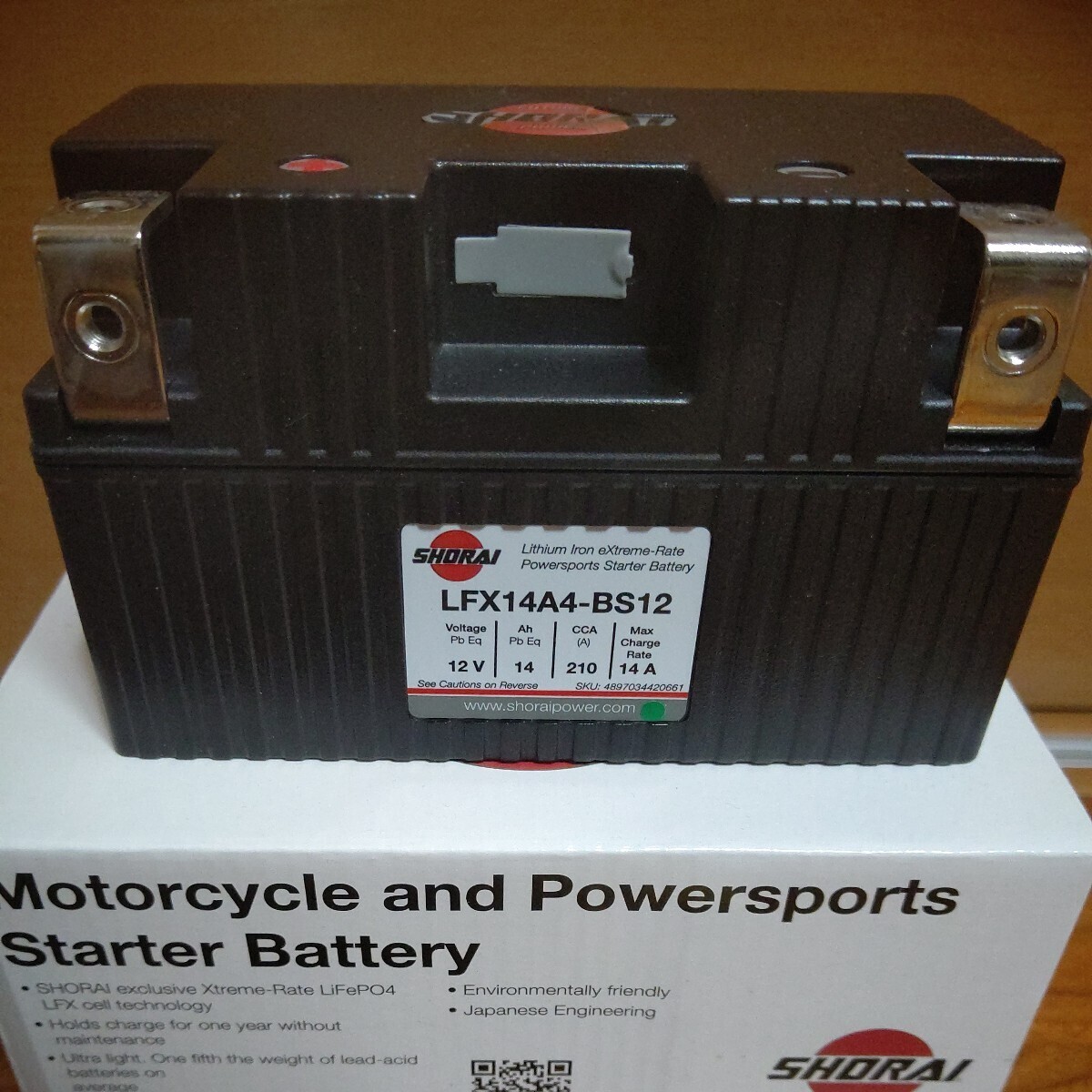 ②SHORAIshoulai battery show lai battery lithium ion battery SHORAI battery LFX14A4-BS12 Junk 