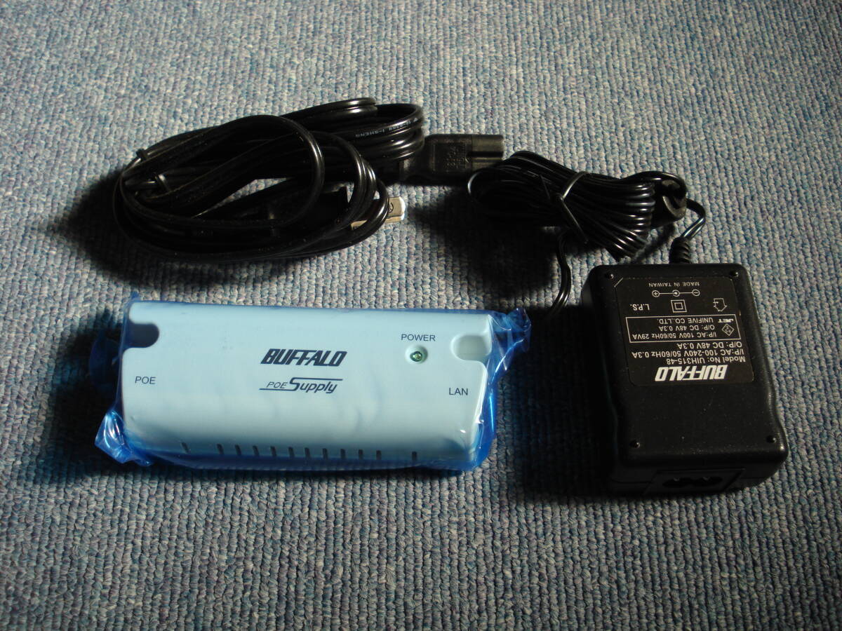 新品? BUFFALO バッファロー POE受電アダプタ WLE-POE-S ジャンク扱い_画像4