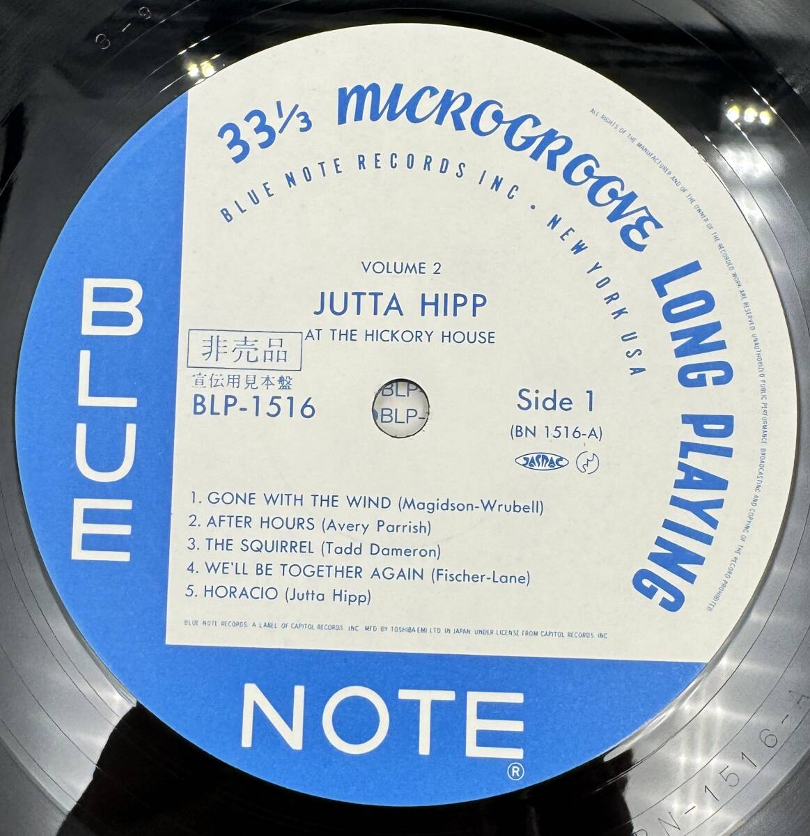 N569 【見本盤LP】 JUTTA HIPP/THE HICKORY HOUSE VOL-2 BLUE NOTE_画像6