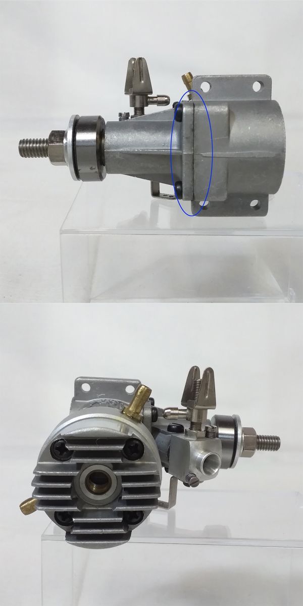 04828 【ジャンク扱い】 ENYA 19 Ⅴ TV 水冷 模型用エンジン 動作未確認 塩谷製作所 エンヤ ラジコン MODEL ENGINE 飛行機 部品 パーツ_画像9