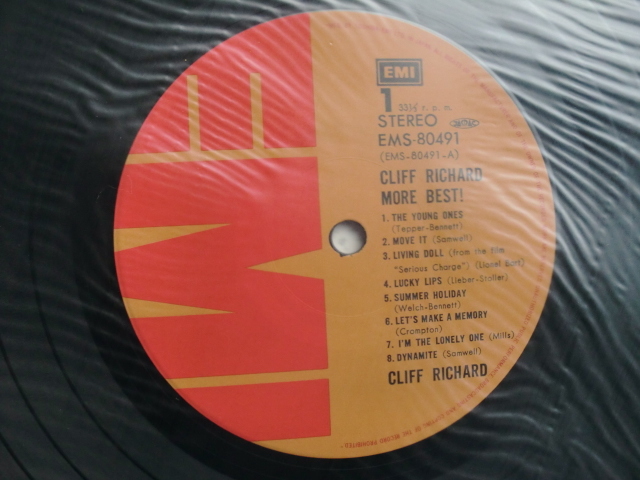 ＊【LP】CLIFF RICHARD／MORE BEST! （EMS80491）（日本盤）_画像3