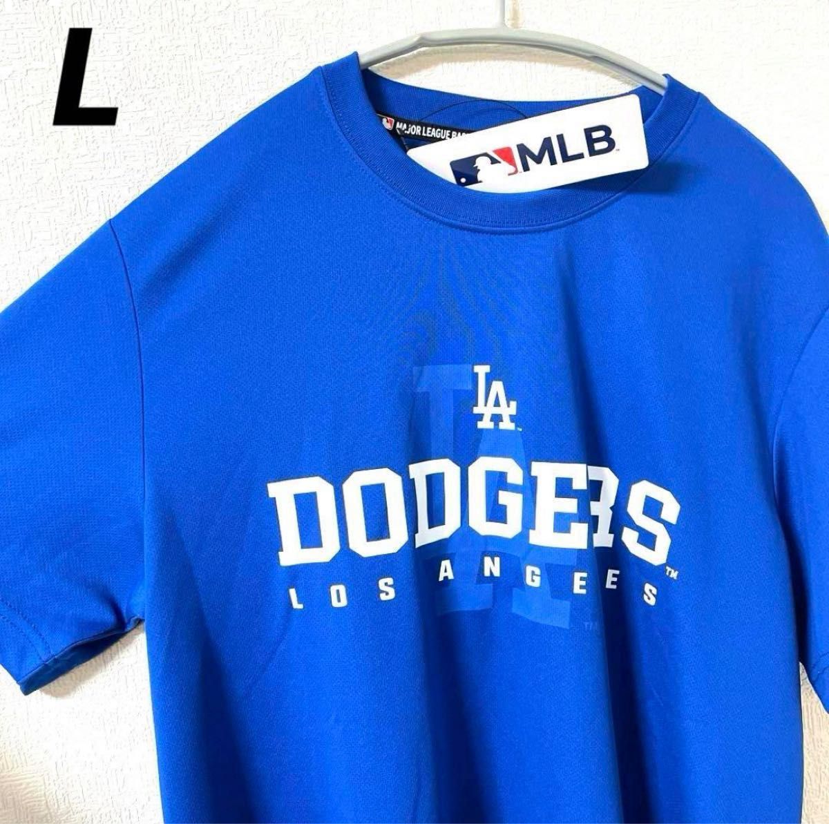 MLB ロサンゼルス　ドジャース Tシャツ  メッシュ素材　大谷翔平　青