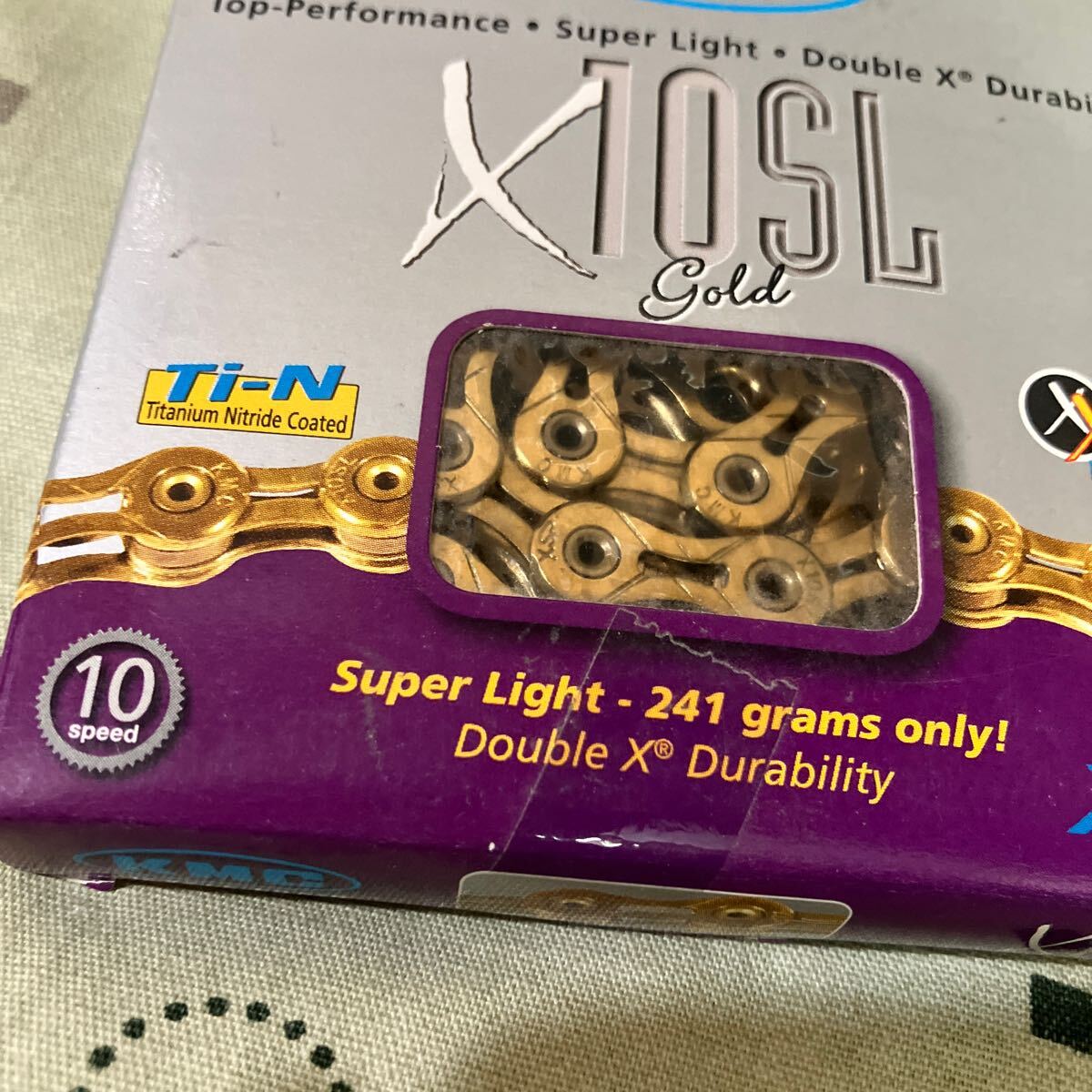 KMC X10SL SUPER LIGHT 10S ゴールドチェーン　_画像4