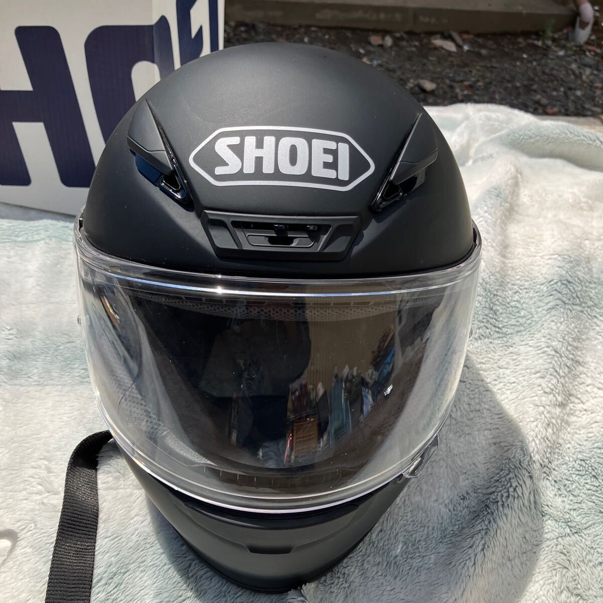 SHOEI Z-7 L размер full-face шлем матовый черный защита имеется 2016 год производства прекрасный товар 