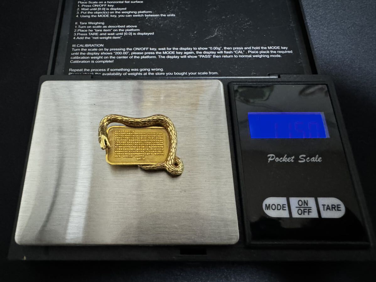 K18 stamp equipped gold . diamond 11.50g 0.15ct accessory 