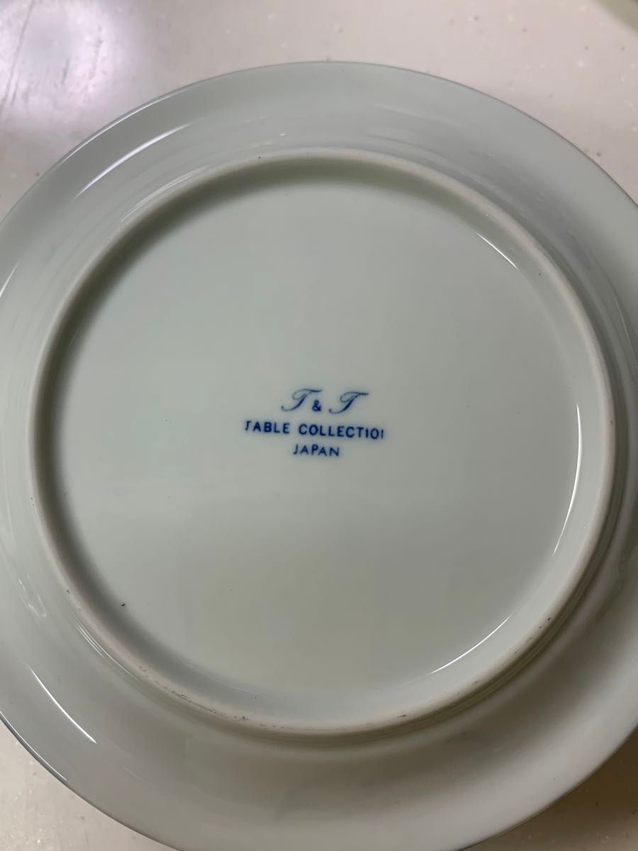 東濃陶器 デザートセット ガラス鉢＆ソーサー　T＆T Table Collection  昭和レトロ　デザート皿　