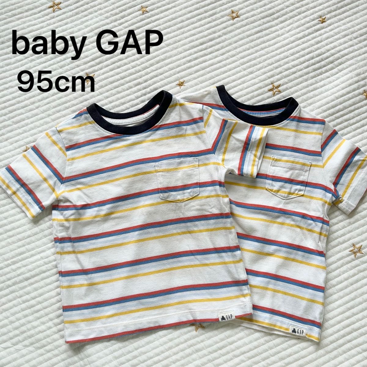 baby GAP 半袖Tシャツ 2years 95cm 2枚組 ボーダー