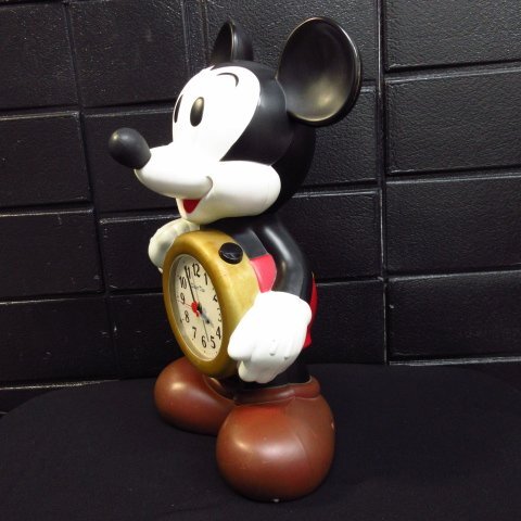 r4970　Disneytime　 ディズニー タイム クォーツ クロック ミッキーマウス 目覚まし時計 ◇ 置き時計 レトロ ヴィンテージ　アナログ_画像5
