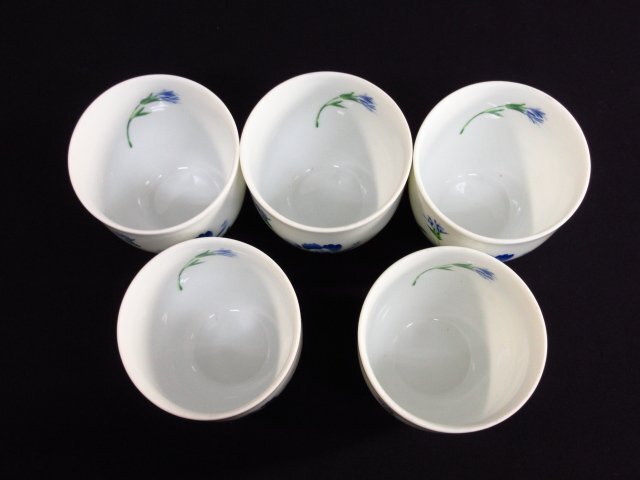 r5597　極美品　KENZO　MAIZON　茶器セット　PRODUCE　ｂｙ　AITO　湯のみ5客　ポット1点　ティーポット/カップ　日本製　花柄系　ケンゾー_画像4