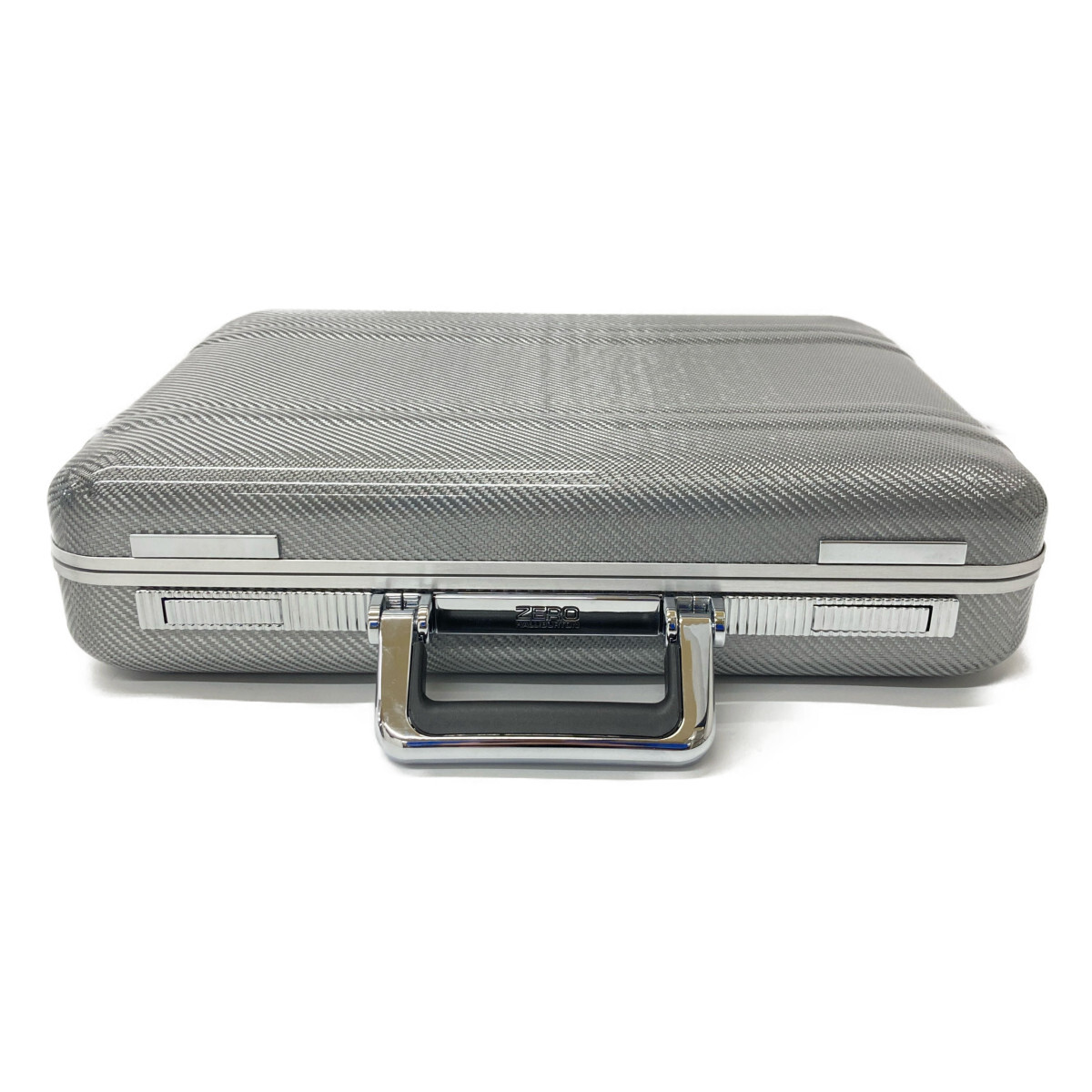 [1 jpy / as good as new ] ZERO HALLIBURTON Zero Halliburton silver car bon attache case trunk 