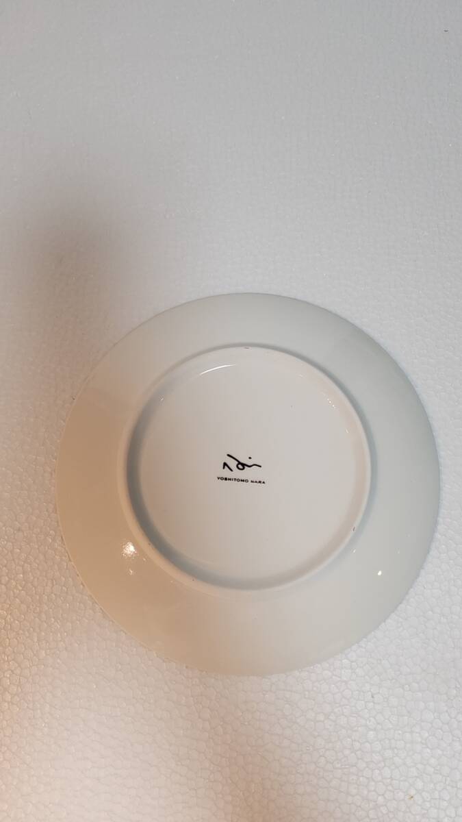 【模写】奈良美智 Yoshitomo Nara Ceramic 飾り皿 PLATE Diam. 20CM #27_画像3