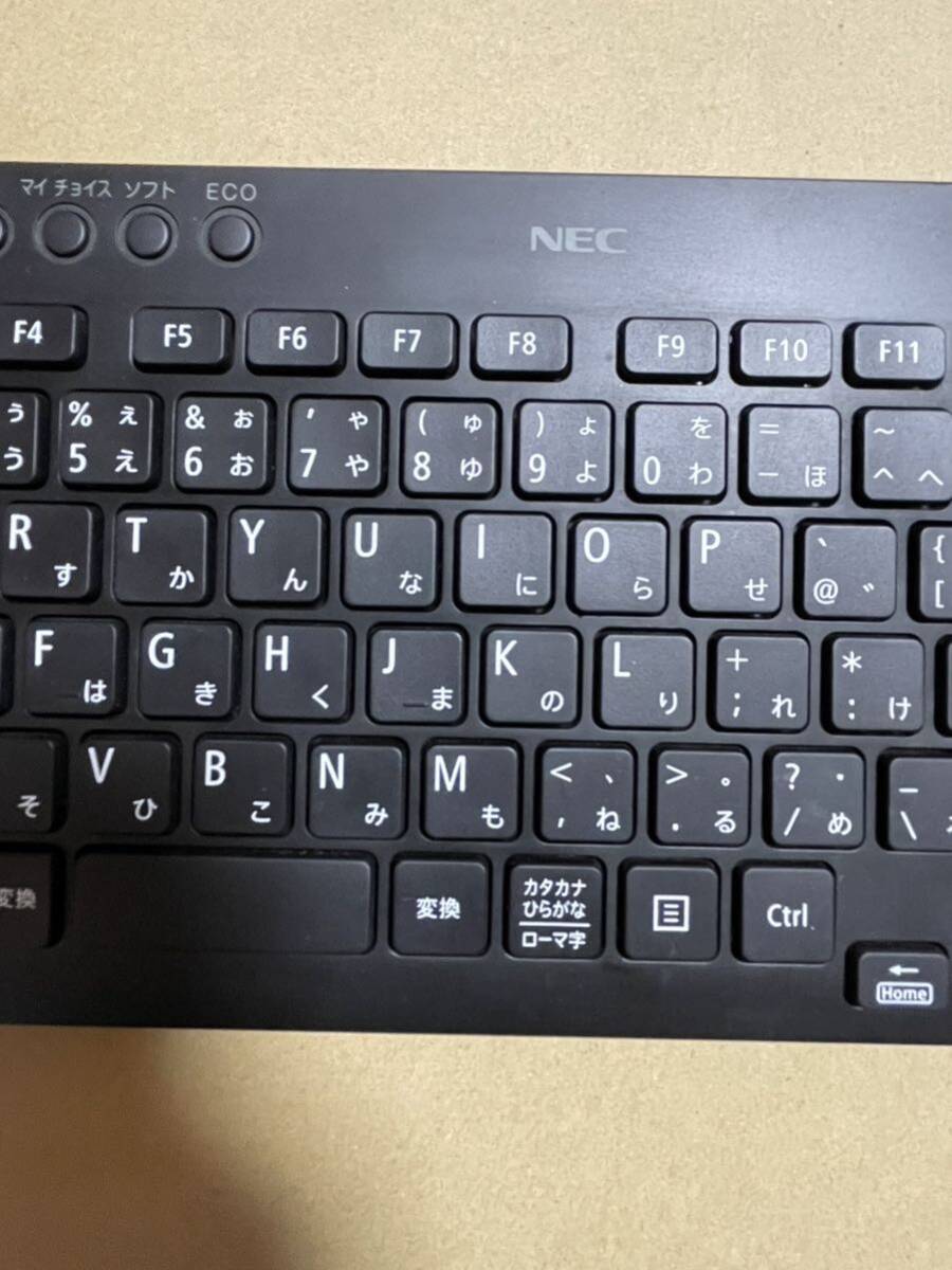 【通電確認済】　NEC ワイヤレスキーボード KG-1129 ブラック _画像3