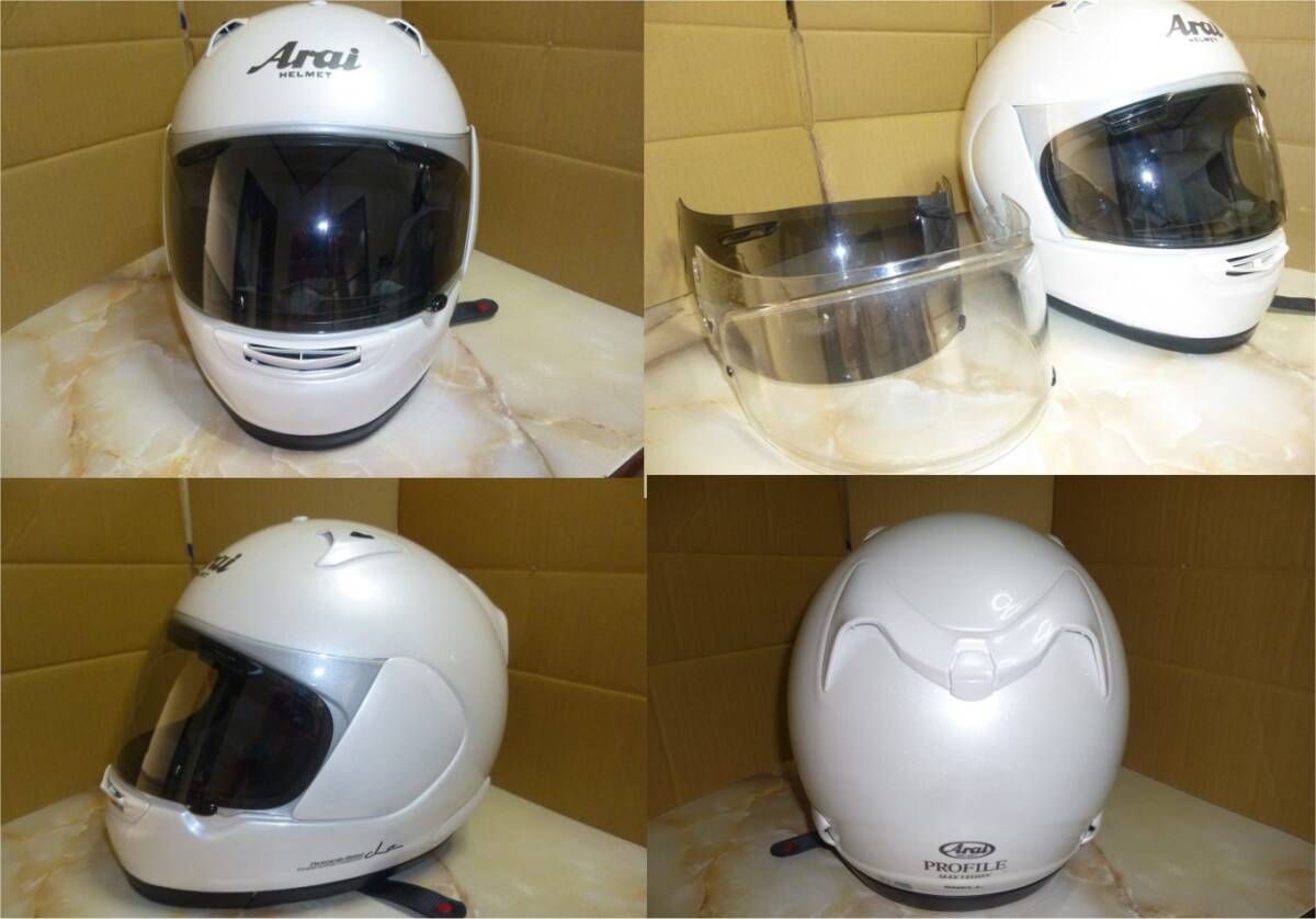 アライフルフェイスヘルメット パールホワイト Mサイズの画像1